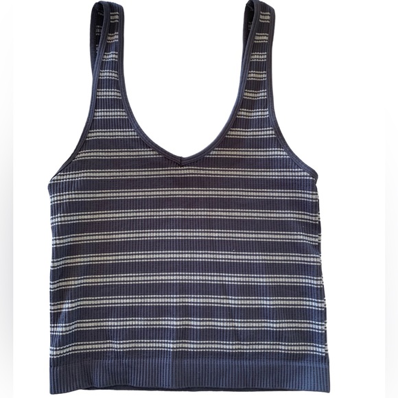 Tilly’s V-neck Striped Tank - Picture 3 of 5